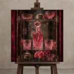 Premium Wall Art Kare Html Edition – NM3-PNK-RG-S-003 displayed on a studio easel