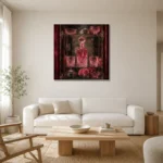 Premium Wall Art Kare Html Edition – NM3-PNK-RG-S-003 styled in a refined neutral interior
