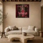 Premium Wall Art Kare Html Edition – NM3-PNK-RG-S-003 presented in a sophisticated home setting