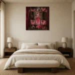 Premium Wall Art Kare Html Edition – NM3-PNK-RG-S-003 showcased in an elegant minimalist interior