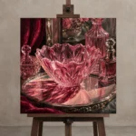 Premium Wall Art Kare Html Edition – NM3-PNK-RG-S-004 displayed on a studio easel