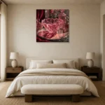 Premium Wall Art Kare Html Edition – NM3-PNK-RG-S-004 showcased in an elegant minimalist interior