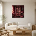 Premium Wall Art Kare Html Edition – NM3-PNK-RG-S-005 styled in a refined neutral interior