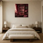 Premium Wall Art Kare Html Edition – NM3-PNK-RG-S-005 showcased in an elegant minimalist interior