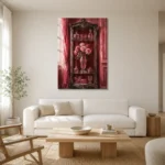 Premium Wall Art Dikey Html Edition – NM3-PNK-RG-V-001 styled in a refined neutral interior
