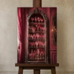 Premium Wall Art Dikey Html Edition – NM3-PNK-RG-V-002 displayed on a studio easel
