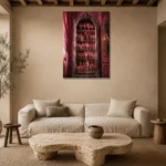 Premium Wall Art Dikey Html Edition – NM3-PNK-RG-V-002 presented in a sophisticated home setting