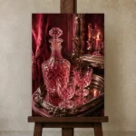 Premium Wall Art Dikey Html Edition – NM3-PNK-RG-V-003 displayed on a studio easel