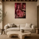 Premium Wall Art Dikey Html Edition – NM3-PNK-RG-V-003 presented in a sophisticated home setting