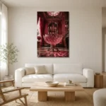 Premium Wall Art Dikey Html Edition – NM3-PNK-RG-V-004 styled in a refined neutral interior