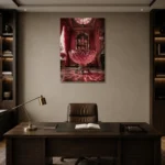 Premium Wall Art Dikey Html Edition – NM3-PNK-RG-V-004 displayed in a contemporary gallery-inspired room