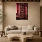 Premium Wall Art Dikey Html Edition – NM3-PNK-RG-V-005 presented in a sophisticated home setting