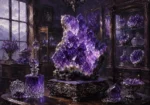 Amethyst Procession Monumental Amethyst Cluster Purple Bedroom Wall Art