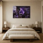 Premium Wall Art Yatay Html Edition – NM3-PUR-AM-H-001 showcased in an elegant minimalist interior