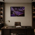 Premium Wall Art Yatay Html Edition – NM3-PUR-AM-H-002 displayed in a contemporary gallery-inspired room