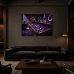 Premium Wall Art Yatay Html Edition – NM3-PUR-AM-H-002 shown in a warm modern interior