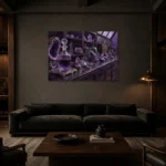 Premium Wall Art Yatay Html Edition – NM3-PUR-AM-H-004 shown in a warm modern interior