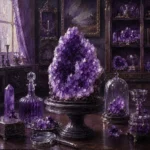 Amethyst Cabinet Monumental Amethyst Cluster Purple Bedroom Wall Art