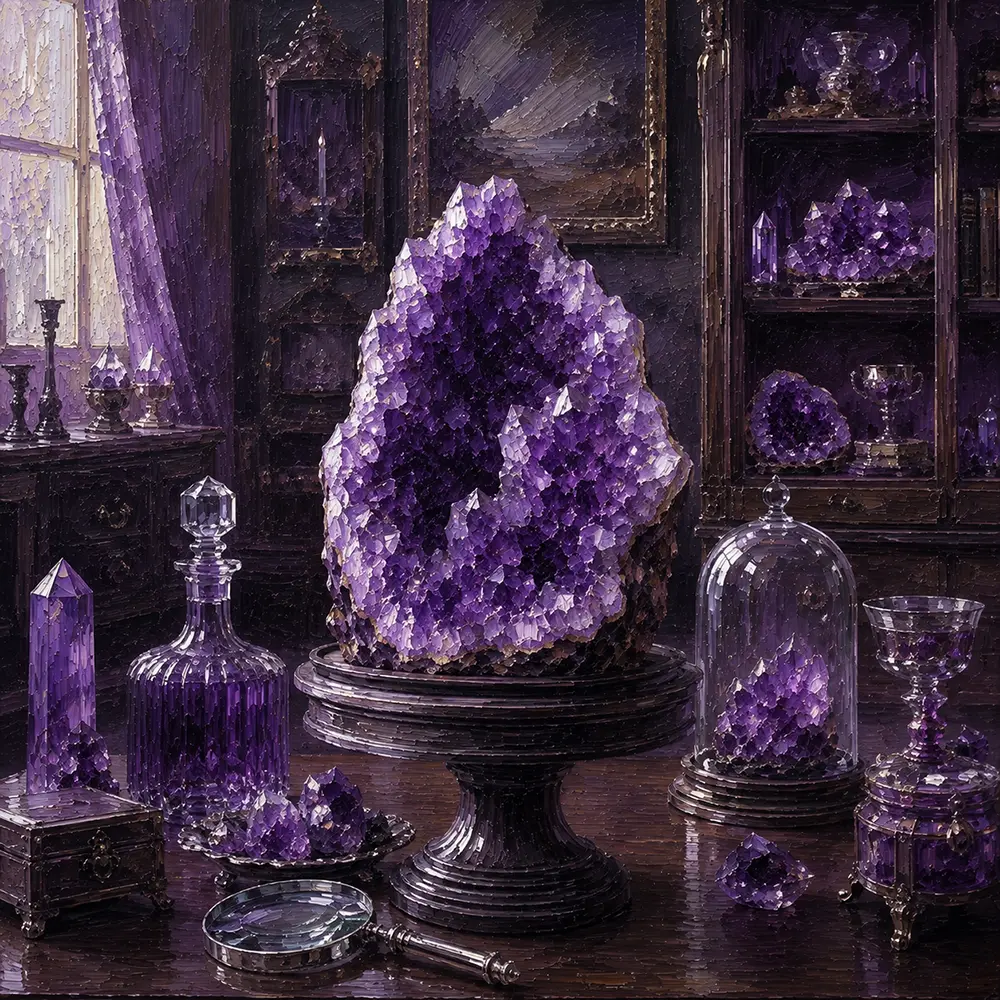 Amethyst Cabinet Monumental Amethyst Cluster Purple Bedroom Wall Art