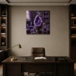 Premium Wall Art Kare Html Edition – NM3-PUR-AM-S-001 displayed in a contemporary gallery-inspired room