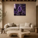 Premium Wall Art Kare Html Edition – NM3-PUR-AM-S-001 presented in a sophisticated home setting