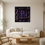 Premium Wall Art Kare Html Edition – NM3-PUR-AM-S-002 styled in a refined neutral interior
