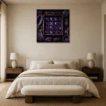 Premium Wall Art Kare Html Edition – NM3-PUR-AM-S-002 showcased in an elegant minimalist interior
