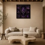 Premium Wall Art Kare Html Edition – NM3-PUR-AM-S-003 presented in a sophisticated home setting
