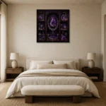 Premium Wall Art Kare Html Edition – NM3-PUR-AM-S-003 showcased in an elegant minimalist interior
