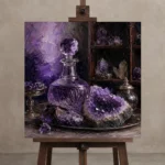 Premium Wall Art Kare Html Edition – NM3-PUR-AM-S-004 displayed on a studio easel