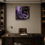 Premium Wall Art Kare Html Edition – NM3-PUR-AM-S-004 displayed in a contemporary gallery-inspired room