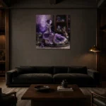 Premium Wall Art Kare Html Edition – NM3-PUR-AM-S-004 shown in a warm modern interior