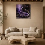 Premium Wall Art Kare Html Edition – NM3-PUR-AM-S-004 presented in a sophisticated home setting