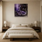 Premium Wall Art Kare Html Edition – NM3-PUR-AM-S-004 showcased in an elegant minimalist interior