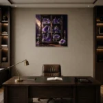 Premium Wall Art Kare Html Edition – NM3-PUR-AM-S-005 displayed in a contemporary gallery-inspired room
