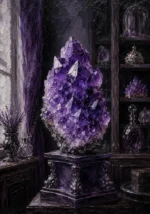 Amethyst Sentinel Monumental Amethyst Cluster Purple Bedroom Wall Art