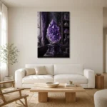 Premium Wall Art Dikey Html Edition – NM3-PUR-AM-V-001 styled in a refined neutral interior
