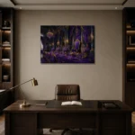 Premium Wall Art Yatay Html Edition – NM3-PUR-IB-H-001 displayed in a contemporary gallery-inspired room