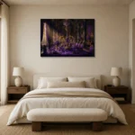 Premium Wall Art Yatay Html Edition – NM3-PUR-IB-H-002 showcased in an elegant minimalist interior