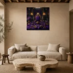 Premium Wall Art Kare Html Edition – NM3-PUR-IB-S-001 presented in a sophisticated home setting