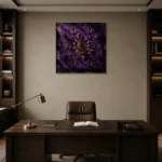 Premium Wall Art Kare Html Edition – NM3-PUR-IB-S-002 displayed in a contemporary gallery-inspired room