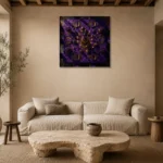Premium Wall Art Kare Html Edition – NM3-PUR-IB-S-002 presented in a sophisticated home setting