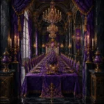 Imperial Ritual Banquet Table Disappearing Purple Living Room Wall Art