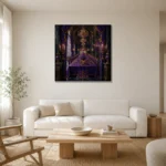 Premium Wall Art Kare Html Edition – NM3-PUR-IB-S-003 styled in a refined neutral interior