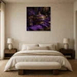 Premium Wall Art Kare Html Edition – NM3-PUR-IB-S-004 showcased in an elegant minimalist interior