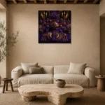 Premium Wall Art Kare Html Edition – NM3-PUR-IB-S-005 presented in a sophisticated home setting