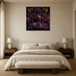 Premium Wall Art Kare Html Edition – NM3-PUR-IB-S-005 showcased in an elegant minimalist interior