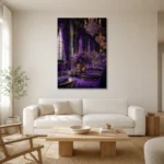 Premium Wall Art Dikey Html Edition – NM3-PUR-IB-V-003 styled in a refined neutral interior