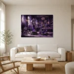 Premium Wall Art Yatay Html Edition – NM3-PUR-LP-H-001 styled in a refined neutral interior