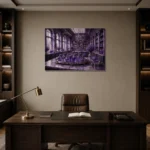 Premium Wall Art Yatay Html Edition – NM3-PUR-LP-H-002 displayed in a contemporary gallery-inspired room